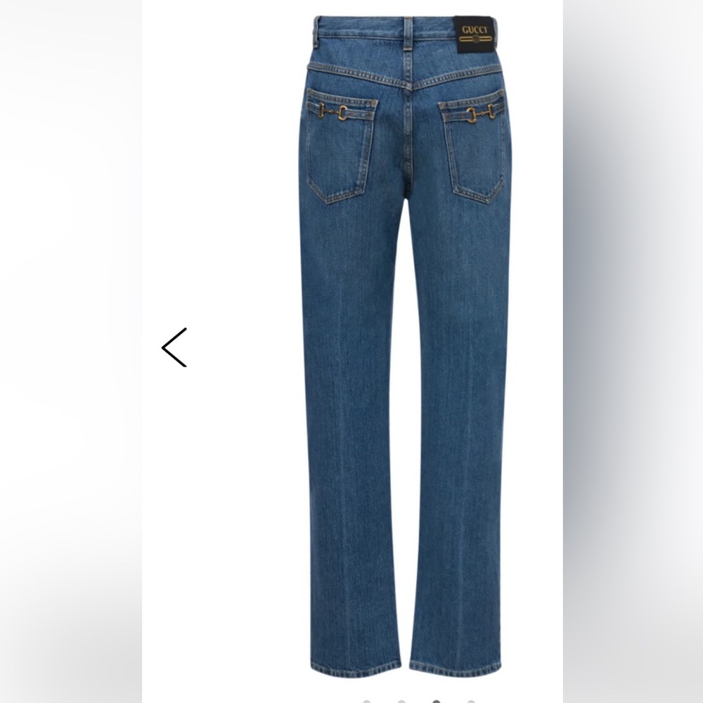 Gucci Blue Denim Horsebit Jeans, Size 30. Brand New .